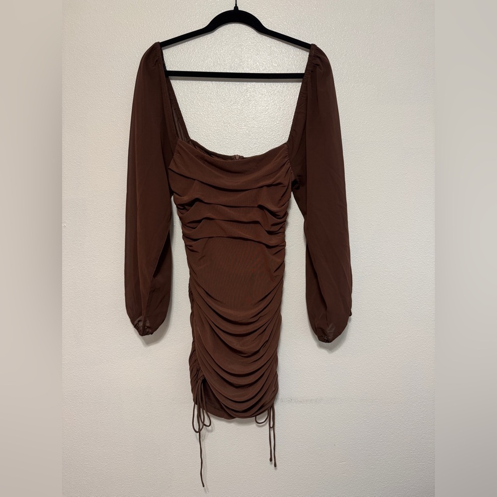 Thatssofetch Brown Mini Dress - image 1